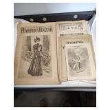 Group of five 1890's periodicals: Harper's Bazar,