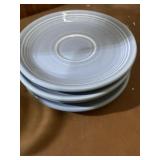 4 Fiesta ware saucers