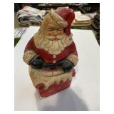 vintage Santa Claus in a chimney chalk ware coin
