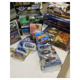 NASCAR collector items and various hot wheels