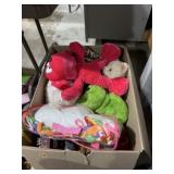 Mix of toys and plush animals