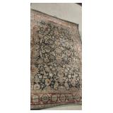 Zahara 5x7 black red oatmeal color area rug rough