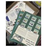 Nice mix of collector stamps, golf, actors,