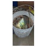 Mop bucket with contents