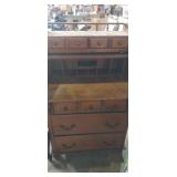 Roll top secretary desk with 3 bottom drawers ,