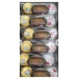 Box of 12 packages of Ferrero chocolate