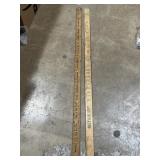 Pair of advertising meter sticks