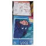 Cats color book , and pooh eeyore latch hook kit