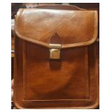 Brand new 8x10 leather satchel with carry strap