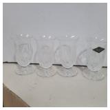 Shannon crystal footed vases 5in