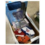 Small knitted doll, sweaters, scented oil,