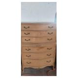 Drexel ornate 6 drawer dresser chest  (smoke