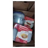 New plastic storage containers