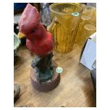 Concrete robin door stopper fixed to a brick base