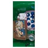 Christmas ornaments,  nativity set,  and holiday