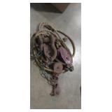 Rope, pullys , and small hooks