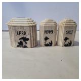Art deco lard and salt and pepper set