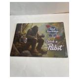 12 in x 17 in metal PBR & Bigfoot sign