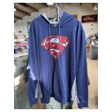Superman polyester hoodie sweatshirt size XL