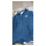 Hard rock Cafe XL blue jean long sleeve top