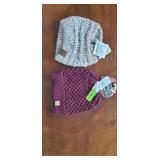 2 womens NWT ponytail beanie sock hats.