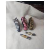 A Lot of 5 Brand New Pocket Knives3 That Are