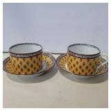 Fitz and Floyd expresso cup and saucers