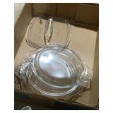 Pyrex and clear glass lids