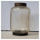 Glass jar with both ends have lids 7in tall