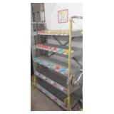 Metal store chain display shelving  woth chain