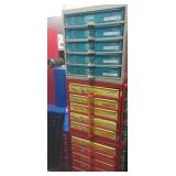 3, 5 drawer bolt organizers, with wood screws,