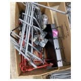 Various sizes and shapes of pegboard accessories