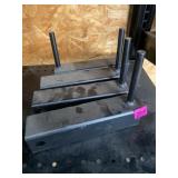 Hitch mounted flag pole holders