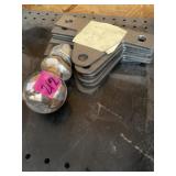 2 5/16 ball hitch and metal brackets