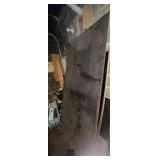 Full sheet of pegboard and collection of backing