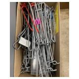 Pegboard hangers of various sizes