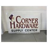 6'x4' acrylic Corner Hardware Supply Center