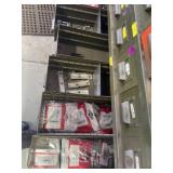 Drawer contents spring valves, rocker arms,