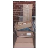 Comercial wire storage bins and shelves