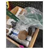 Mixed lot of paint, supplies, and other items