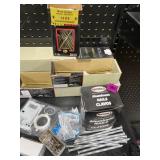 Mixed lot of various screws, nails, and other