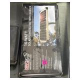 10 W solar powered battery charger in box