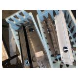 Two baskets of utility shelf base supports