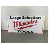 4' x 2' Milwaukee tools outdoor sign