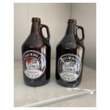 2 crasian brew brewing Company growlers