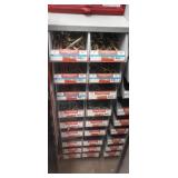 Stackable plastic bolt bins withammer drive