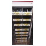 Stackable plastic bolt bins with sheet metal