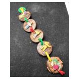 Paper mache plastic length bracelet