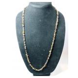 Tiger eye chunky necklace silver clasp