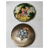 Stratton and Helena Rubinstein vintage compacts.